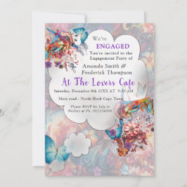 絵画ファンタジー花表現自然 招待状