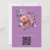 絵画ファンタジー花表現自然 招待状 (裏面)