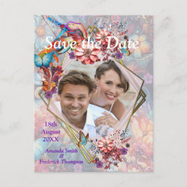 絵画ファンタジー花表現自然 案内ポストカード