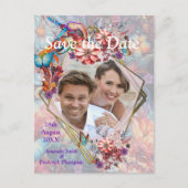 絵画ファンタジー花表現自然 案内ポストカード (正面)