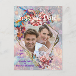 絵画ファンタジー花表現自然 案内ポストカード