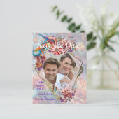 絵画ファンタジー花表現自然 案内ポストカード (スタンド正面)