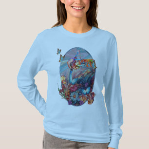 絵画ファンタジー花表現自然 Tシャツ