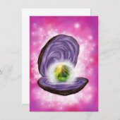 絵画ファンタジー造園付きパール・オイスター (正面/裏面)