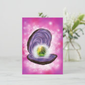 絵画ファンタジー造園付きパール・オイスター (スタンド正面)