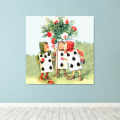 絵画ワンダーランドのハートバラ女王 キャンバスプリント (インサイチュ (ウッドフロア))