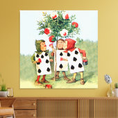 絵画ワンダーランドのハートバラ女王 キャンバスプリント (インサイチュ (リビング))