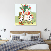 絵画ワンダーランドのハートバラ女王 キャンバスプリント (インサイチュ (寝室))