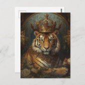 絵画冠の虎 ポストカード (正面/裏面)