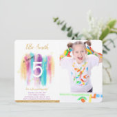 絵画撮影招待状 招待状 (スタンド正面)