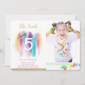 絵画撮影招待状 招待状 (正面)