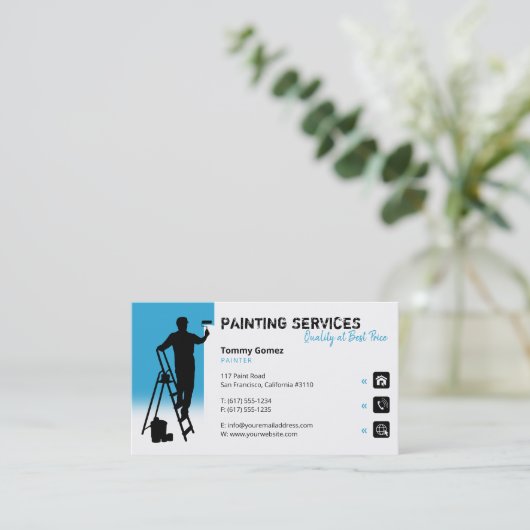 絵画業務 |画家 名刺 (スタンド正面)