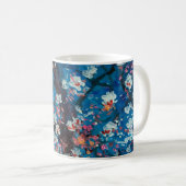 絵画油絵さくらんぼ花抽象芸術 コーヒーマグカップ (正面右)