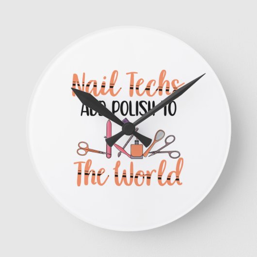 絵画爪 ラウンド壁時計 (正面)