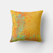 絵画的で抽象的な枕 クッション (裏面)