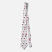 絵画的なスタイルのカリフォルニア共和国の旗くま ネクタイ (正面)