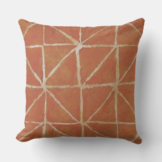 絵画的なパターン錆 クッション (正面)