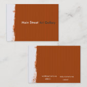 絵画的なメイン・ストリートのギャラリーの抽象芸術パターン 名刺 (正面/裏面)