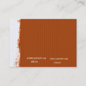 絵画的なメイン・ストリートのギャラリーの抽象芸術パターン 名刺 (裏面)