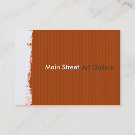 絵画的なメイン・ストリートのギャラリーの抽象芸術パターン 名刺 (正面)
