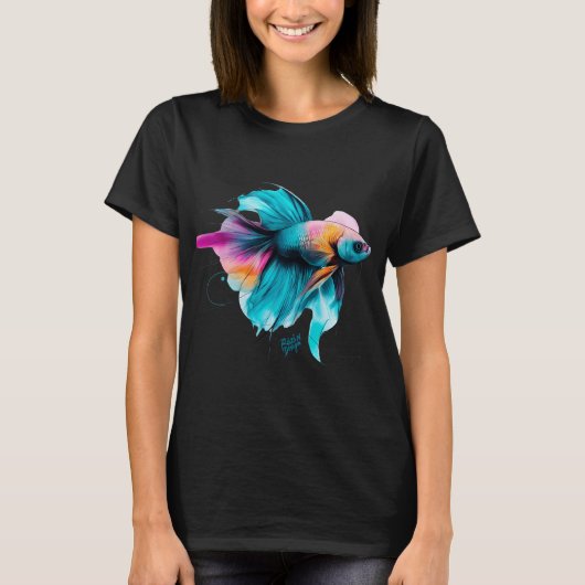 絵画的な金魚 Tシャツ (正面)