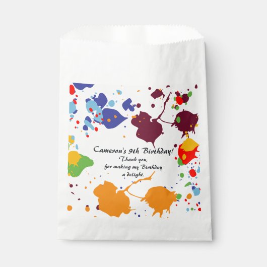 絵画第カラフル9回誕生会 フェイバーバッグ (正面)