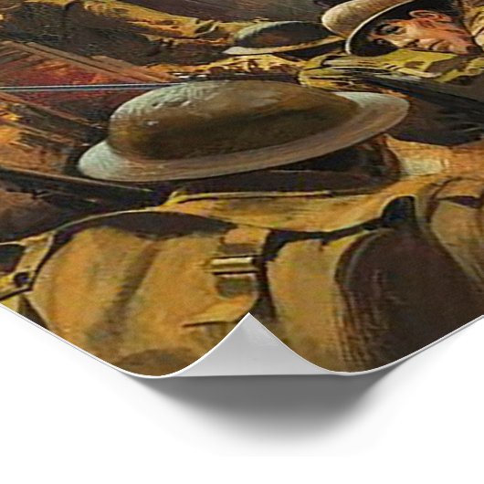 絵画第1次世界大戦の戦い ポスター (角)