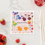 絵画第8回バースデーカラフルタ スタンダードカクテルナプキン (インサイチュ)