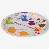 絵画第8回バースデーカラフルタ ペーパープレート (アングル)