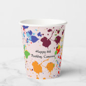 絵画第8回バースデーカラフルタ 紙コップ (裏面)