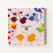 絵画第9カラフル誕生日アートパーティーゲストブック ノートブック (裏面)