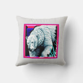 絵画素晴らしは極心熊。買今 クッション (裏面)