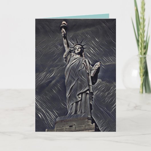 絵画自由の女神 カード (正面)