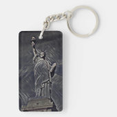 絵画自由の女神 キーホルダー (裏面)