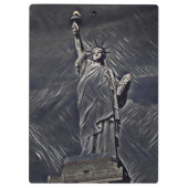 絵画自由の女神 クリップボード (裏面)