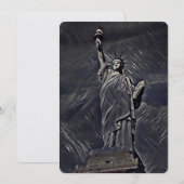 絵画自由の女神 招待状 (正面/裏面)