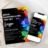 絵画誕生日パーティーの招待状 招待状