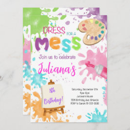 絵画誕生日招待状 招待状