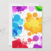 絵画誕生日招待状 招待状 (裏面)