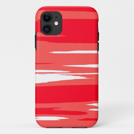 絵画赤と白グラフィック Case-Mate iPhoneケース (裏面)