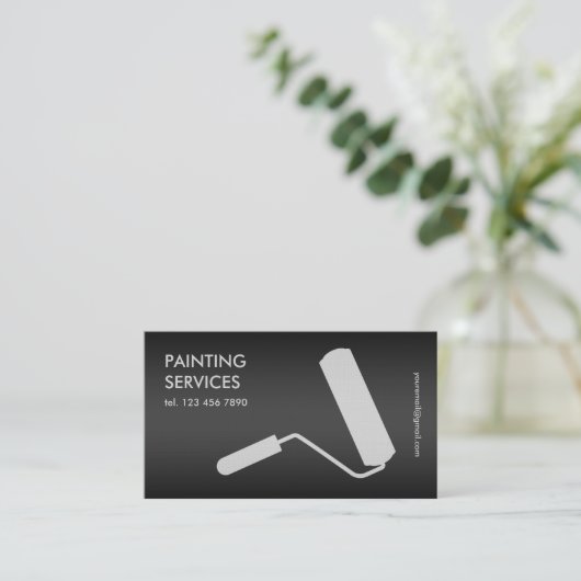 絵画黒 名刺 (スタンド正面)