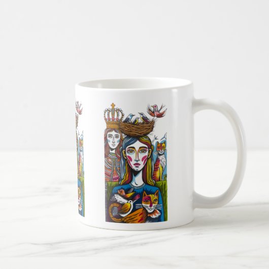 絵画 コーヒーマグカップ (右)