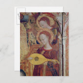 絵画「聖母と幼児」より天使の音楽家たち ポストカード (正面/裏面)