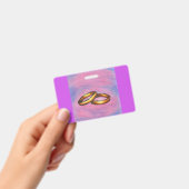 絵画 芸術 ゴールド ペア 結婚指輪 愛 バッジ (手持ち)