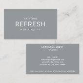 絵画&飾's シンプル文字グレーモダン 名刺 (正面/裏面)