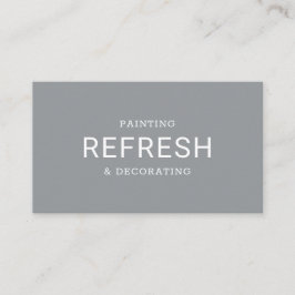 絵画&飾's シンプル文字グレーモダン 名刺