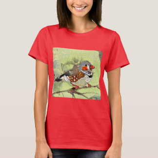 絵画、鳥と自然 Tシャツ