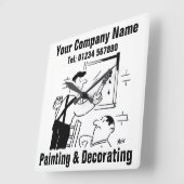 絵画&sサー飾ビス漫画の時計 スクエア壁時計 (傾斜)