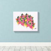 絵画s ：ワイルドフラワー キャンバスプリント (インサイチュ (ウッドフロア))