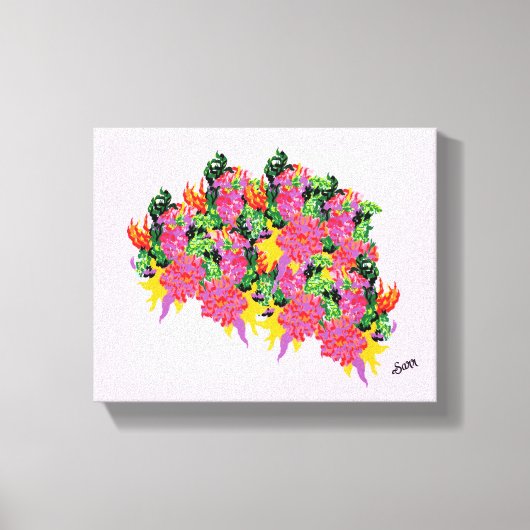 絵画s ：ワイルドフラワー キャンバスプリント (正面)